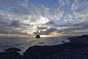 Icelandic Coastal Scenery Prints: Clouds in the sky over the coast