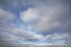 Deserted German Beach Prints: Clouds in the sky, Westerland beach