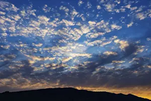 Upper Austria Weather Forecast Prints: Cloudscape of altocumulus clouds at dawn