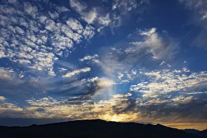 Salzkammergut Landscape Prints: Cloudscape of altocumulus clouds at dawn