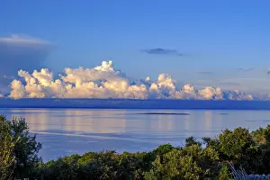 Kvarner Gulf Bay View Prints: Cloudy mood and sunset, viewpoint