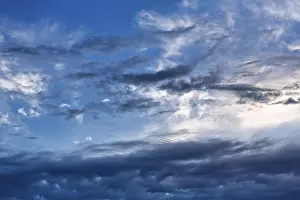 Uninhabited English Landscapes Prints: Cloudy sky in the evening, Dover