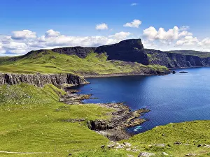 Scottish Coastal Landscapes Prints: Coast with meadows and cliffs, Neist Point