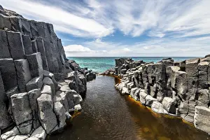 Coastal Basalt Columns Prints: Coastal basalt cliffs, basalt columns