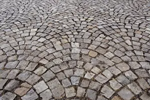 Deserted Cobblestone Road Prints: Cobblestone