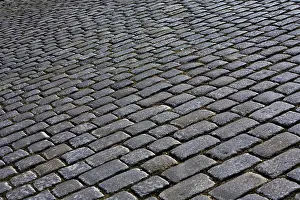 Close Up Cobblestones Prints: Cobblestone pavement