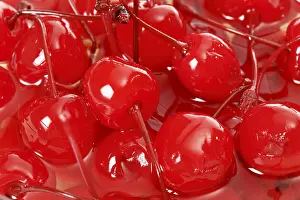 Full Frame Food Photography Prints: Cocktail cherries, full frame