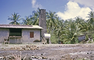 Coconut Plantation Processing Building Print, Tobago 1963
