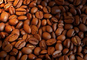 Studio Shot Coffee Prints: Coffee beans