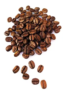 Coffee Bean Closeup Prints: Coffee beans