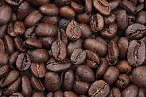 Close Up Coffee Beans Prints: Coffee beans