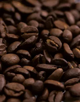 Coffee Beans Close Up Prints: Coffee beans