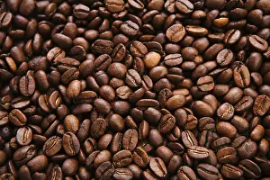 Dark Roasted Coffee Prints: Coffee close-up