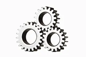 Cogwheel Symbolism Prints: Three cog wheels