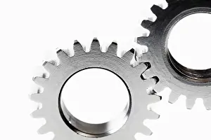 Medical Operation Mechanics Prints: Two cog wheels, detail