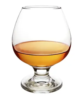 Alcoholic Beverage Still Life Prints: Cognac in a brandy snifter
