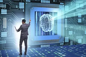 Cognitive Computing Concept Prints: Cognitive computing concept as modern technology