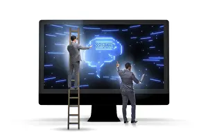 Cognitive Computing Concept Prints: Cognitive computing concept as modern technology
