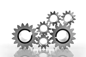 Teamwork Symbol Prints: Cogs, symbolic for teamwork