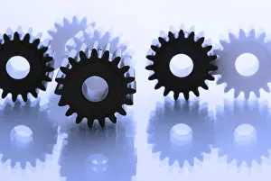 Medical Teamwork Prints: Cogwheels