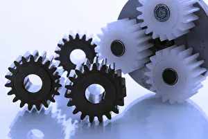 Studio Gear Shot Prints: Cogwheels of a planetary gear