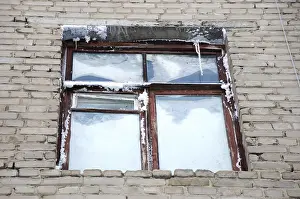 Deserted Window Prints: Cold window