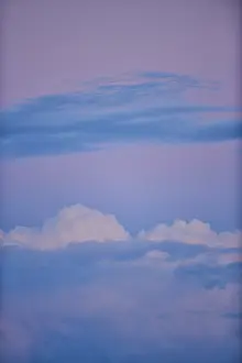 Upper Palatinate Clouds Prints: Colored clouds at sunset, Upper Palatinate
