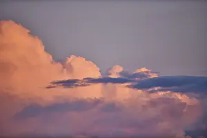 Evening Sun In Bavaria Prints: Colored clouds at sunset, Upper Palatinate