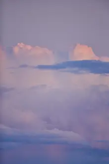Upper Palatinate Evening Atmosphere Prints: Colored clouds at sunset, Upper Palatinate