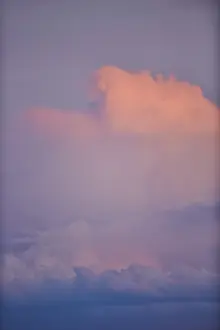 Deserted Cloud Landscape Prints: Colored clouds at sunset, Upper Palatinate