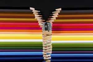 Colored Pencil Art Prints: Colored pencils; concept