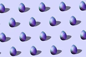 Minimal Easter Concept Prints: Colorful Easter egg pattern made
