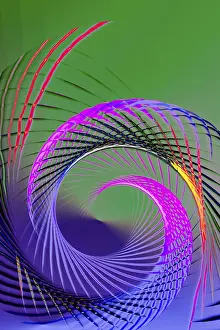 Full Frame Spiral Pattern Prints: Colorful spiral lines background pattern