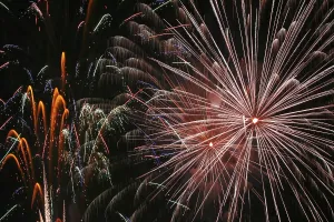 New Year Celebration Prints: Colourful fireworks
