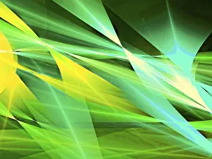 Abstract Technology Background Prints: Colourful geometric abstract background - computer-generated image