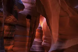 Upper Antelope Canyon Prints: Colourful sandstone formations with light