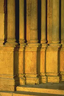 Evening Atmosphere Scene Prints: Columns in the evening light