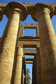 Prints of Columns at Karnak Temple Complex, Luxor, Nubia, Egypt, Africa Luxor Prints: Columns at Karnak Temple Complex Print, Luxor, Egypt
