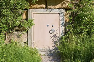 Lush Vegetation Germany Prints: Combination lock safe with stone frame
