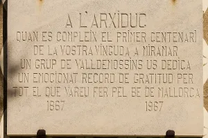 Valldemossa Spain Prints: Commemorative plaque on the facade