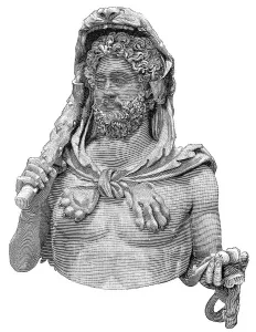 Historic Roman Civilization Prints: Commodus or Marcus Aurelius Commodus Antoninus Augustus