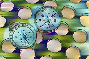 Studio Compass Shot Prints: Compasses