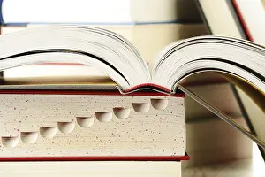 Educational Institution Scene Prints: Composition with books on the table