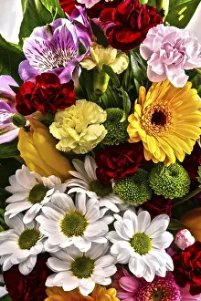 Deserted Flower Shop Prints: Composition with bouquet of flowers