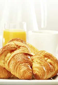 Deserted Breakfast Scene Prints: Composition with breakfast on the table