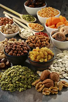 Dried Fruit Composition Prints: Composition with dried fruits and assorted nuts