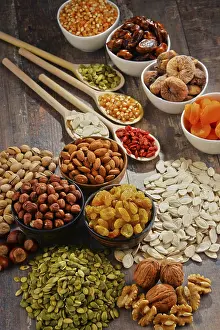 Dried Fruit Composition Prints: Composition with dried fruits and assorted nuts