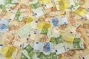 European Union Currency Prints: Composition with Euro banknotes