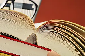 University College Setting Prints: Composition with glasses and books on the table