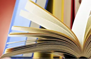 Educational Institution Scene Prints: Composition with glasses and books on the table